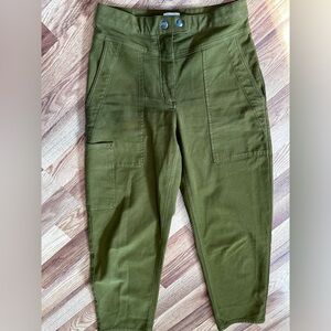 Aritzia Wilfred Free Modern Utility Pants Olive Green size 6
